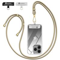 OLEPHY Crossbody Phone Lanyard Strap with 2 Pack Patchs, Adjustable Universal Nylon Neck Strap Compatible with Most Smartphones and Cases,