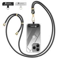 OLEPHY Crossbody Phone Lanyard Strap with 2 Pack Patchs, Adjustable Universal Nylon Neck Strap Compatible with Most Smartphones and Cases,