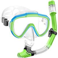 Lealinga Snorkel Set Kids 6-14 Anti-Fog Panoramic View Kids Snorkel Set Dry Top Snorkel Mask for Kids with Travel Bag Diving Set for Snorkeling Scuba Diving Swimming Travel