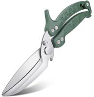 DRAGON RIOT Poultry Shears, Robust Kitchen Scissors Heavy Duty, Chicken Poultry Shears, Sharp Meat Scissors, Dishwasher Safe for Food, Chicken, Fish, Meat