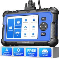 TOPDON AD600S-A Car Diagnostic Tool, 9 Reset Services,4 Systems Car Diagnostics Tool with Oil/ABS/SAS/TPMS/BMS/DPF/ETS/Brake/Injector Coding...Free Updates,Android 11.0