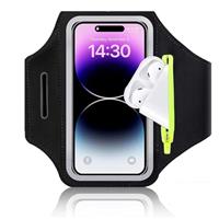 6.8 Running Armband Phone Holder with Airpods Bag, Sweatproof Mobile Phone Sport Armbands, Phone Strap Compatibled with iphone 16 15 14 13 12 11 X 8 Plus Pro Max and Samsung