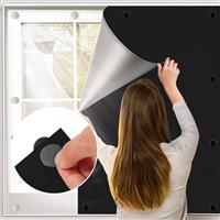 BKSAI Magnetic Blackout Blinds No Drill Cuttable Blind Shades Window Covering Black Out Curtains Traceless Removeable