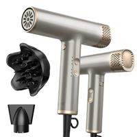 YAPOY Professional Hair Dryer with Diffuser Fast Drying 200 Million Ionic Blow Dryer with 110, 000 RPM High-Speed No Heat Damage Intelligent Thermo-Control Low Noise - Blue