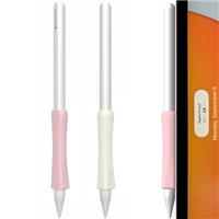 SIXFU Grip Designed for Apple Pencil Pro/ 2nd Generation/USB-C Support Magnetic Charging, 2 PCS Cover Accessories Compatible with iPad iPencil Stylus Pen(Black,White)
