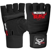 BEAST RAGE Punch Bag Taekwondo Karate Gloves for Men and Women,Half Finger MMA Kickboxing Sparring Martial Arts Boxing Fight Gloves Training Light Workouts,Muay Thai,Karav MAGA