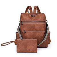 Puwuzixi Women Backpack Anti-Theft Lightweight Waterproof PU Fashion Travel Multipurpose Convertible Purse Shoulder Bag Handbag Backpack