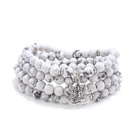 oasymala Versatile 108 Stone Bead Mala Necklace with Yoga Ch