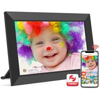 Frameo 10.1 Inch WiFi Digital Picture Frame, Built in 32GB Memory with HD 1280 * 800 IPS Touch Screen Display Digital Photo Frame, Auto Rotate, Easy Share Photos or Videos via Frameo APP