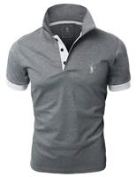 GLESTORE Mens Short Sleeve Polo Shirts Golf T-Shirts for Men Cotton T Shirt Poloshirt