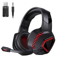 KAPEYDESI Gaming Headset Wireless, PS5 Headset,Gaming Headphones with Mic for PS5, PC, Switch, PS4, 2.4GHz USB, Noise Cancelling Microphone,3.5MM Aux Cable, Black Blue