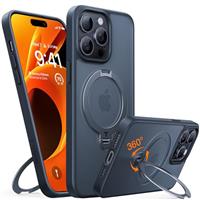 TORRAS for iPhone SE 4 Case 2025 with Magsafe, 360 Spin Magnetic Kickstand, 12FT Military Shockproof, Slim Thin but Sturdy, Velvety Touch Protective for iPhone SE 4 Case Cover