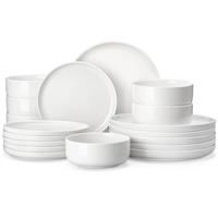 MALACASA Large Pasta Bowls 48 oz, 9 Inch Premium Porcelain Salad Bowls Set of 4, Scratch Resistant Serving Bowl, Modern Ceramic Soup Bowls Noodle Bowl, Microwave Dishwasher Safe, Series Luna