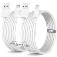 iPhone 14 Charger Cable 2m Fast Charge, [Apple MFi Certified] Long iPhone 13 Fast Charging Lead, 2 Metres USB C to Lightning Cord Wire for iPhone 14 Pro Max/13/12 Mini/11/XS/Max/XR/X/8 Plus, iPad
