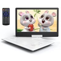 YOTON 16.9 Portable DVD Player with 14.1 HD Swivel Screen for Car, 6-Hour Rechargeable Battery, TV/Projector Sync, Region-Free, Multiple Formats/USB/SD Card[Blu-ray Not Supported]
