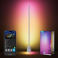 Govee Floor Lamp 2 with Matter, RGBIC Corner Lamp 1725lm, RGB Dimmable Floor Lamp for Bedroom, Living Room, Standing Lamp with Music Sync, Scene Modes, App Control