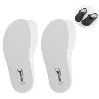 Knixmax Outdoor 2 Pair Unisex Extra Thin Insoles for Crocs Clogs, Comfort Inserts for Birkenstock Insole, Garden Shoes, Water Shoes, Sockless Shoe Pads for Women Men Kids Size 1-13