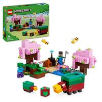 LEGO Minecraft The Cherry Blossom Garden Toy for 8 Plus Year Old Boys & Girls, with a Sunny Character Figure, Sniffer, Zombie and Bees, Hands-on Video-Game Set, Gamer Gift for Kids 21260