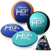 AMFUN Bouncing Ball - Funny Pool Toys with Net Storage Bag - Soft Quick-drying Water Jumping Balls for Pool & Beach