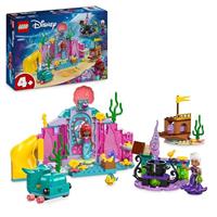 LEGO Disney Princess Ariels Crystal Cavern Buildable Toy Playset for Kids, Little Mermaid Mini-Doll, Fish Figure and Treasure Chest, Gift Made for 4 Plus Year Old Girls & Boys 43254