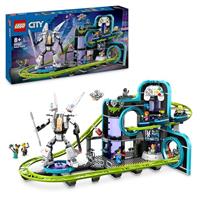LEGO City Robot World Roller-Coaster Park Set, Creative Building Toy for 8 Plus Year Old Boys & Girls, Fairground Playset with 8 Minifigures, Fun Gift for Kids 60421