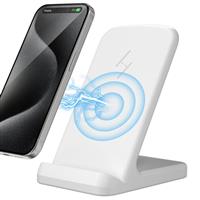 Zestiq Wireless Charger, 15W Wireless Charging Stand for iPhone 15 14 13 12 11 Pro Max Plus, Samsung Galaxy S24/S23/S22/S21/S20