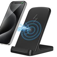 Zestiq Wireless Charger, 15W Wireless Charging Stand for iPhone 15 14 13 12 11 Pro Max Plus, Samsung Galaxy S24/S23/S22/S21/S20