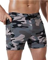 Arcweg Mens Swimming Trunks Swim Trunks Shorts Elastic Men's Swimwear with Zipper Pockets Men's Swimming Briefs Drawstring Board Shorts for Beach Swimming