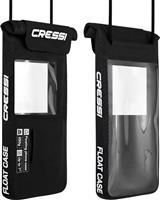 Cressi Float Case Floating Dry Phone Case Black 7'' - Waterproof Protective and Floating Smartphone Case, Black, 7'', Unisex