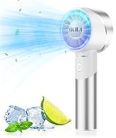 OUILA Handheld Fan, Mini Portable Fan USB Rechargeable Fan with 4 Speeds, Powerful Hand Fan for Travel Camping Home Office-Black, FS0001-0229