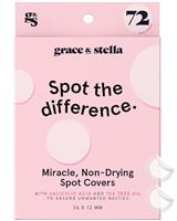 grace & stella Spot Covers with Hydrocolloid - Spot Covers with Salicylic Acid and Tea Tree for Absorbing Impurities - Dermatologist Tested Skin Care