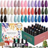Phoenixy Gel Nail Polish Set - 24 Pcs 8ml Gel Nail Polish Kit