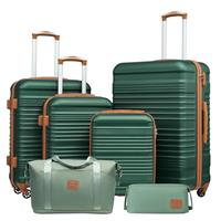 COOLIFE Suitcase Trolley Carry On Hand Luggage Travel Suitcase ABS Hard Shell Travel Bag with TSA Lock and 4 Spinner Wheels