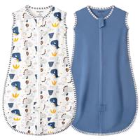 MIKAFEN Baby Sleeping Bag Spring and Summer 1.0Tog,100% Organic Cotton Sleeveless Baby Sleeping Sack/Baby Swaddle