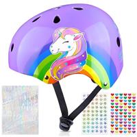 Kids Bike Helmet,Unicorn Castle Toddler Helmet Adjustable Skateboard Helmet Age 3-8 Years Cycling Skateboard Inline Skating Scooter