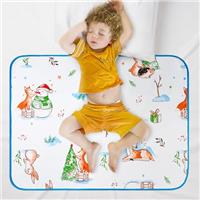 Aolso Potty Training Bed Pads, Thick Bed Protector for Kids, 70 * 90cm Bed Wetting Mattress Protector Bed Wetting Sheets Mats, Washable Bed Protector for Toddler & Single Size Bed