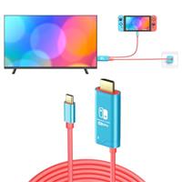 JINGDU USB C to HDMI Cable Compatible with Nintendo Switch NS/OLED Console, Portable Switch HDMI Cable Adapter, 2m