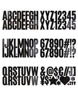 272 Pieces 1.5 Inch Small Vinyl Letter Number Stickers, Mini
