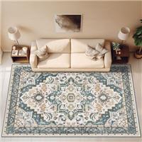 HOMFINE Classic Area Rug for Living Room - Vintage Floral Pr