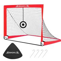 Bagail Football Goal, Pop up Football Net with Target Goal, Ground Pegs and Portable Carry Bag, Easy to Assemble, Ideal for Garden Training and Recreational Matches