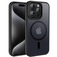 CACOE Magnetic Case for iPhone Case Compatible with MagSafe Cover Protective Shockproof Anti-Fingerprint Dark Purple