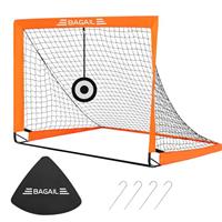 Bagail Football Goal, Pop up Football Net with Target Goal, Ground Pegs and Portable Carry Bag, Easy to Assemble, Ideal for Garden Training and Recreational Matches