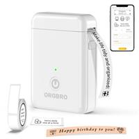 ORGBRO Label Maker Machine with Tape, X1 Portable Bluetooth Mini Label Printer for Organizing Storage