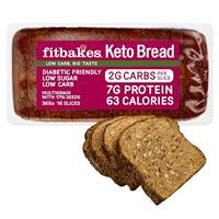 Fit Bakes Keto Bread : 2g Carbs, 7g Protein, Low Carb Bread Loaf (16 slices) Multi Seeded, Diabetic Food, Keto Snacks, Protein Snacks Low Calorie Diet, 63 Calories, Fitbakes