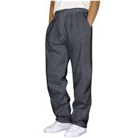 Mens Track Suit Bottoms Joggers Straight Leg Sweatpants Open Bottom Lounge with Pockets Mens Casual Trousers Mens Plain Jogging Bottoms Yoga Gym Sports Trousers