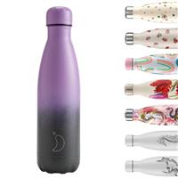Chilly's Original Bottle - Stainless Steel Water Bottle - BPA-Free, Double Walled Vacuum Insulated Thermal Flask for Cold and Hot Drinks 260, 500 and 750 ml