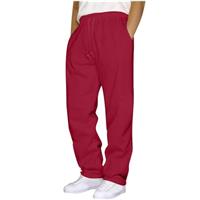 Mens Sweat Pants Tracksuit Bottoms Joggers Straight Leg Sweatpants Open Bottom Lounge with Pockets Jogging Pants Casual Yoga Gym Sports Trousers