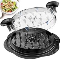 LIGHIGH Chicken Shredder, 25CM Visible Chicken Breast Shredder Tool Twist with Brush & Fork