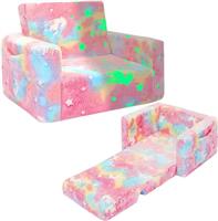 oddler Couch,Kids Couch, Fold out Kids Sofa Chair, Toddler Convertible Sofa to Lounger Pull Out Couch