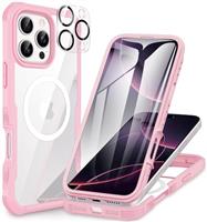 CENHUFO Compatible with iPhone 16 Series Case, Built-in Glass Screen Protector with Camera Lens Protector, 360 Full Body Shockproof Protective Phone Case